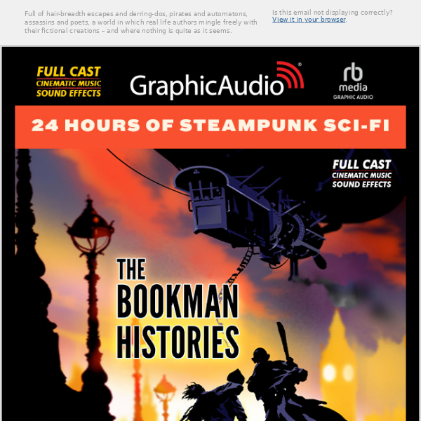 The Bookman Histories is a 24 hour alternate history steampunk series by Lavie Tidhar!