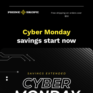 Cyber Monday Starts NOW