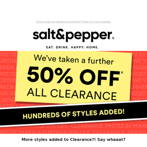 💥 Take a further 50% OFF Clearance 💥