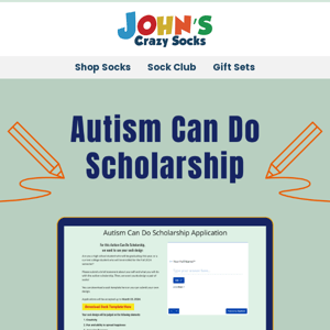 ✏️ Reminder: Autism Can Do Scholarship ✏️