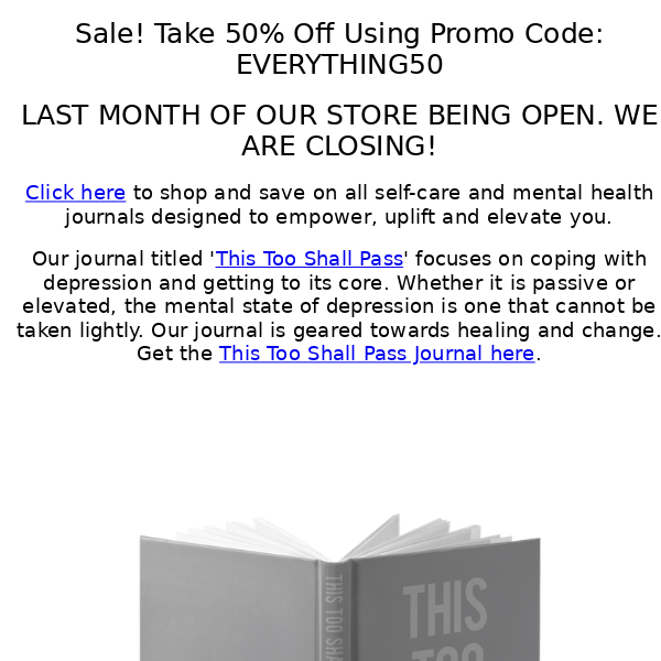 Sale 50% Off - Closing Countdown