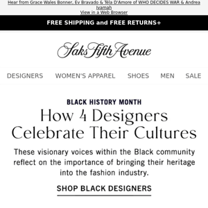 Celebrating Black History Month: 4 visionary designers on the importance of bringing their heritage into the fashion industry + Just in: Polo Ralph Lauren & More