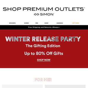 Up to 80% Off Gifts | Winter Release Party 💃🏽