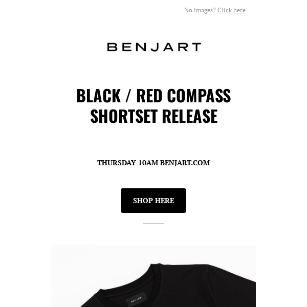 Benjart Black / Red Compass Release - Thursday 10AM - Benjart.com