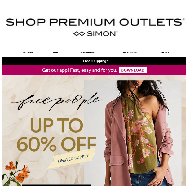 FREE PEOPLE: Up to 60% Off