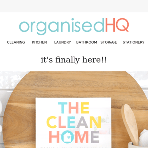 📣 Announcing the release of The Clean Home!