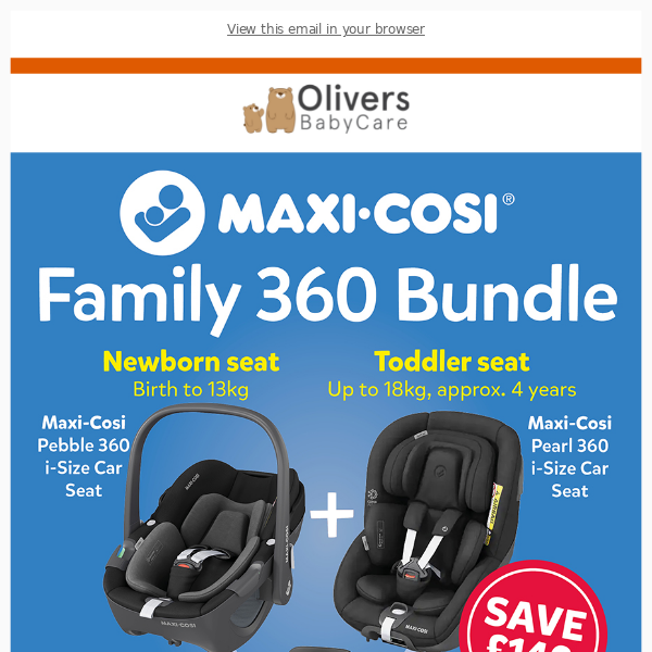 Save £140 with this Maxi-Cosi Family 360 bundle