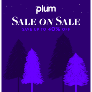 Save Up To 40% OFF! Plum's Winter Sale is Here!