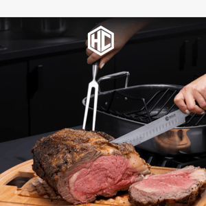 HexClad 8pc Japanese Damascus Steel Steak Knife Set - Forest Green