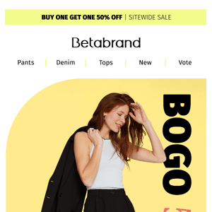 HOLD UP: BOGO 50% OFF