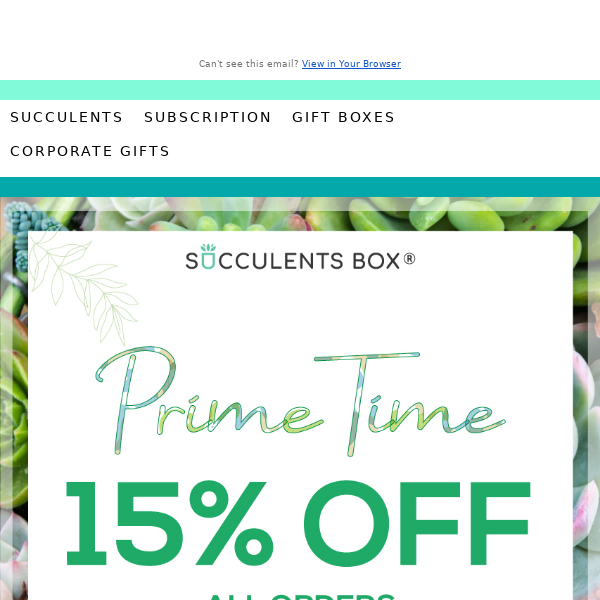 Treat Yourself to 15% Off Plants Now!