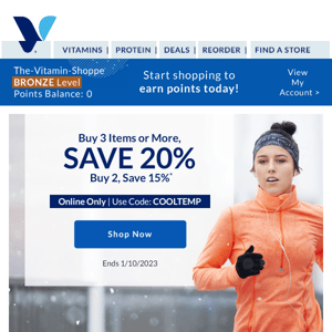 The Vitamin Shoppe, save up to 20% on goal fuel