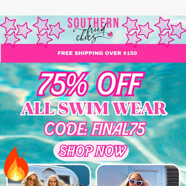 👙75% OFF Swimwear! Final Sale of the Season!🏝️
