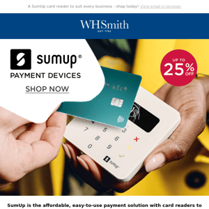 Up to 25% Off SumUp Card Readers!