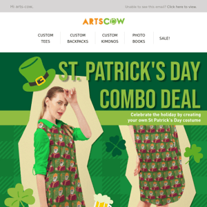 St. Patrick's Day Combo Deal: Any 2 Selected Leggings + Dresses for $35 w/ free shipping