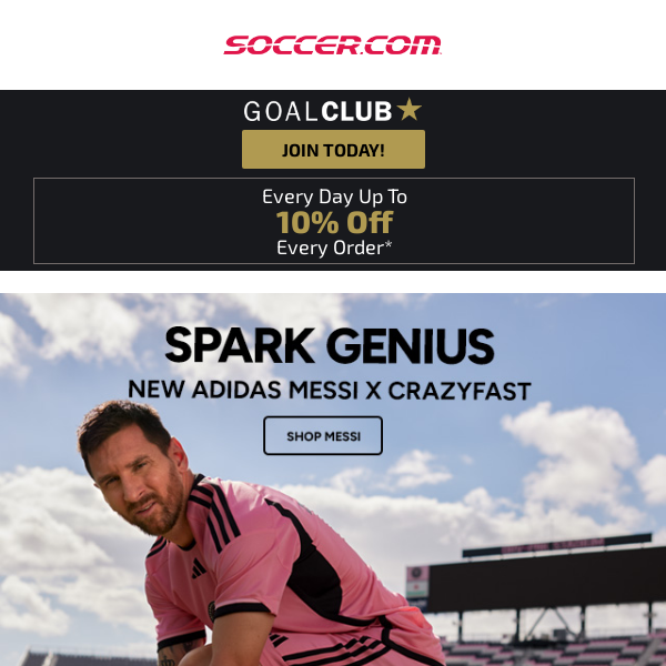 ⚽️ Spark Genius! Shop New adidas Messi Jerseys and Gear
