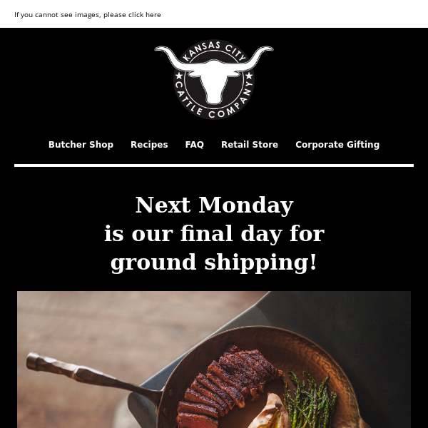 Last Day for Ground Shipping!