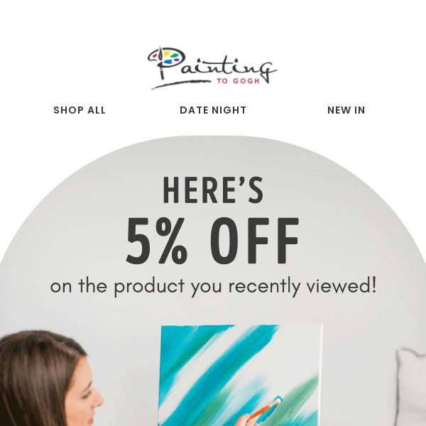 5% off your future masterpiece