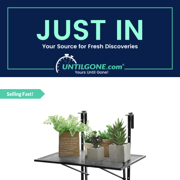 Just In - 56% OFF Adjustable Hanging Balcony Railing Table