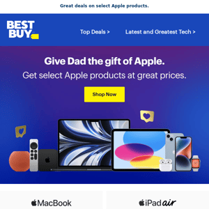 Amazing Apple gifts for Dad.
