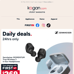 Daily deals: Sennheiser MOMENTUM in-ear headphones $269 (Rising to $299 tomorrow) & more