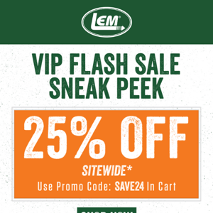 VIP Flash Sale Sneak Peek! 👀