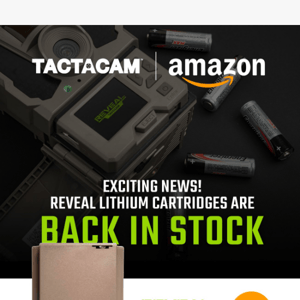 REVEAL Lithium Cartridges in Stock - ACT FAST!