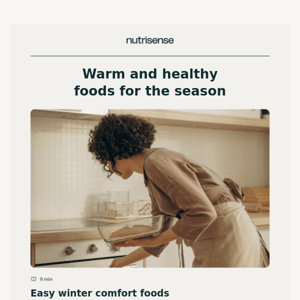 Warm and healthy winter foods