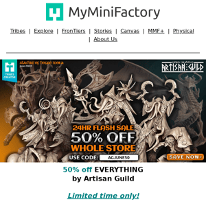 50% off Artisan Guild AND Crippled God Foundry! 