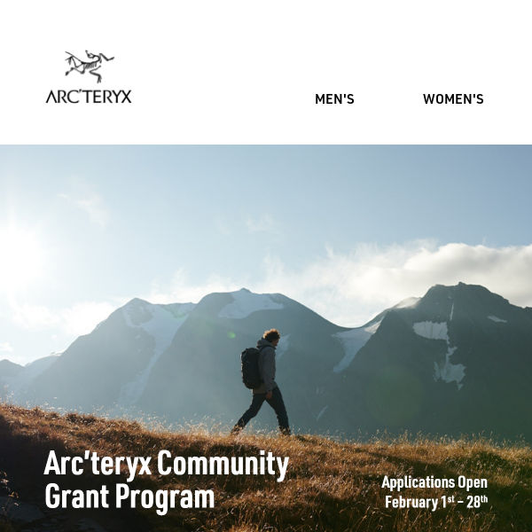 Our Community Grant Program - Arc'teryx