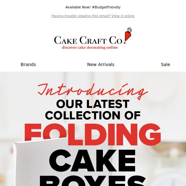 "One Piece" Folding Cake Boxes for Fast Paced Bakers
