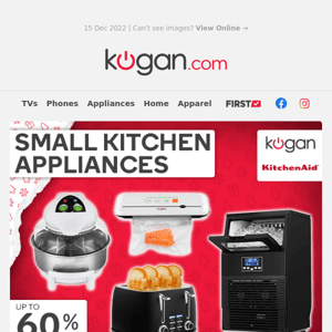 Up to 60% OFF Kitchen Appliances to Spice Up Your Christmas Feasts*