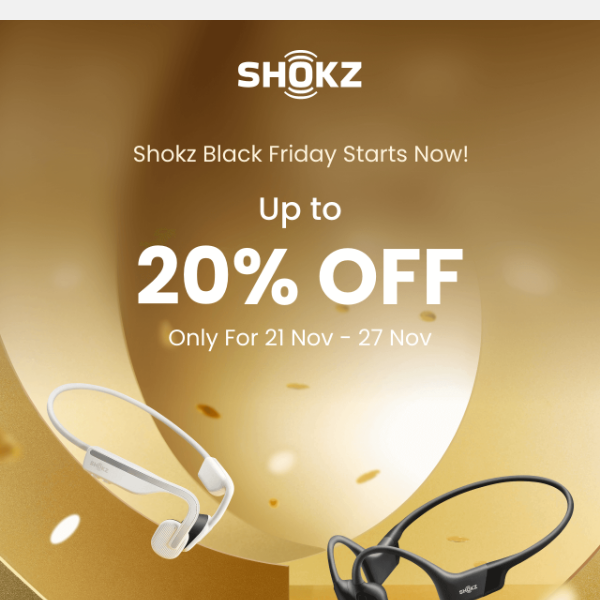 Much-awaited Shokz Black Friday Deal Starts!