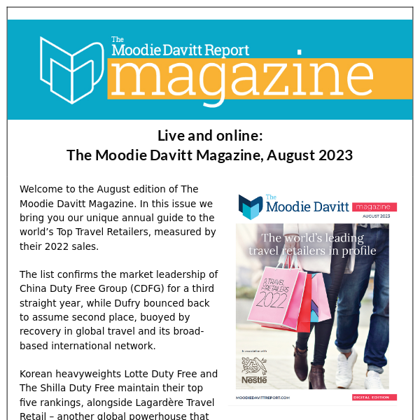 The Moodie Davitt Report sur LinkedIn : Duty free sector shows