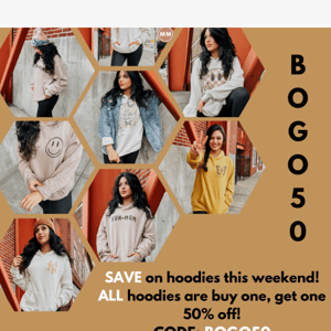 Hoodies and tees and savings, oh my 🤭