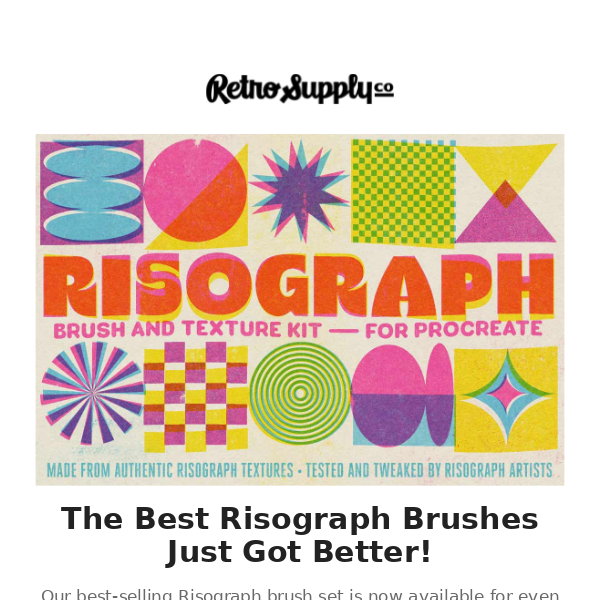 The Best Risograph Brushes Just Got Better