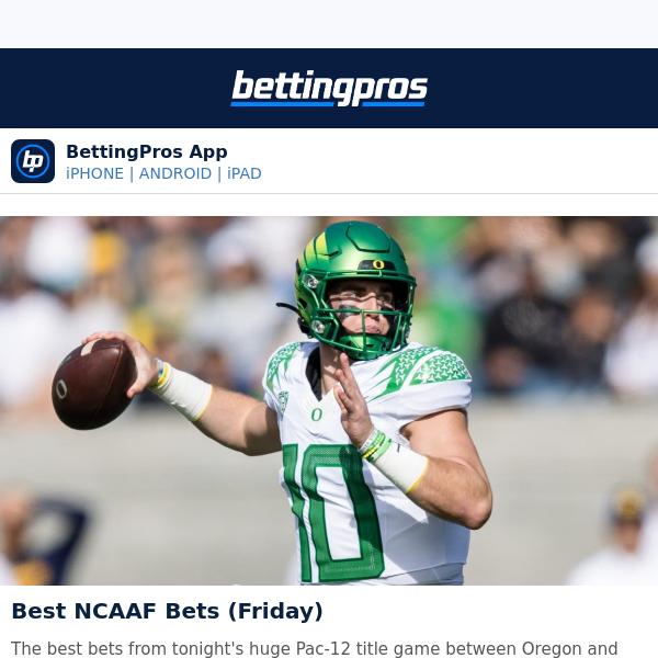 Friday's Best NCAAF + NBA Bets (+567) 🔥