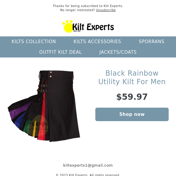 New Kilt Design Launched