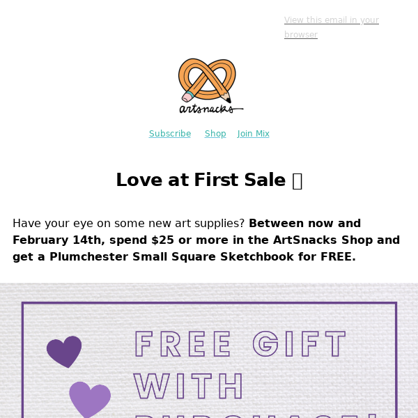 A Lovely Sale ❤️ FREE Sketchbook