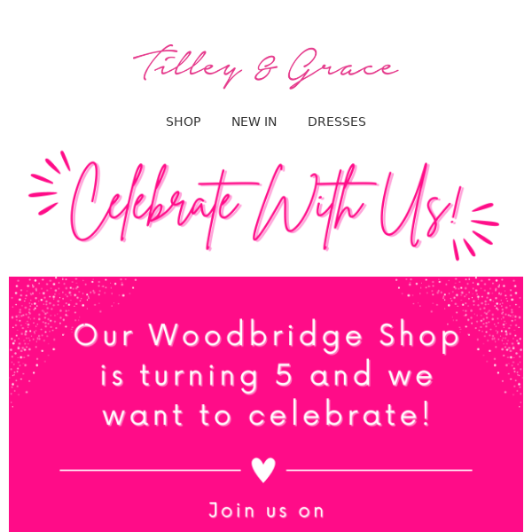 Our Woodbridge Shop is Turning 5 🎉