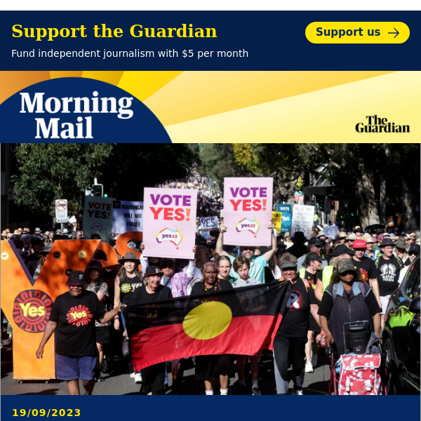 Poll shows no majority for first time | Morning Mail from Guardian Australia