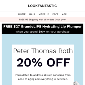 25% Off Peter Thomas Roth 😍