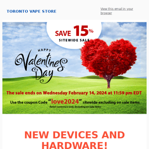 Valentines Day 2024 Sale -  Save 15%