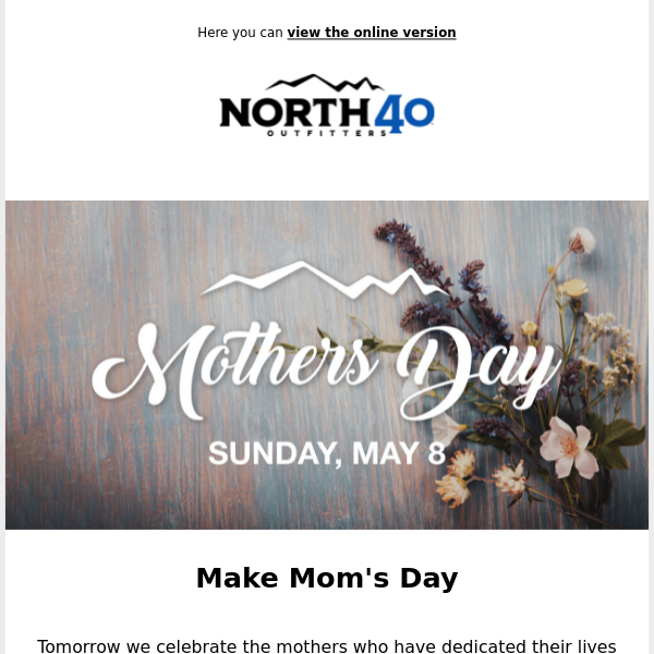 Make Mom's Day Tomorrow