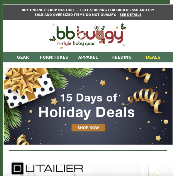 BB Buggy: 15 DAYS of HOLIDAY DEALS