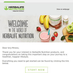 Thanks for choosing Herbalife Nutrition products!