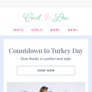Thanksgiving Countdown: Get Ready in Style with Cecil and Lou 🦃🍁 - Cecil  & Lou