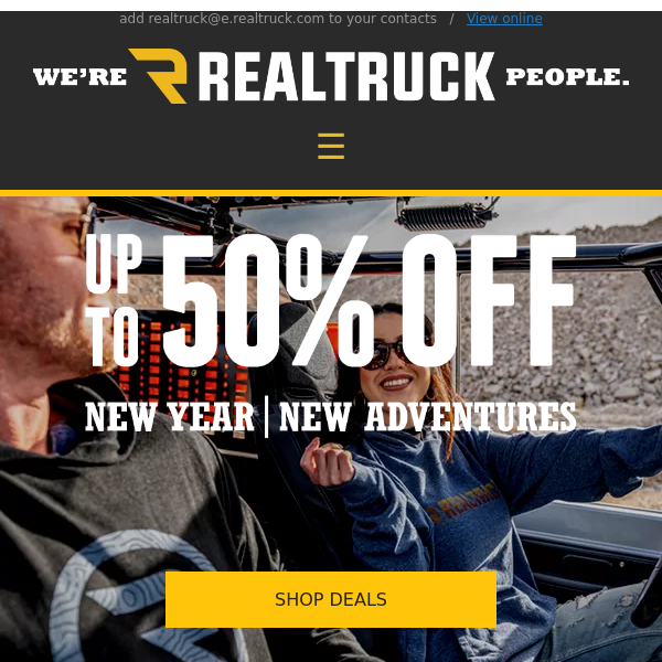 New Year's deals for your truck