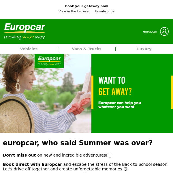 Europcar, let's tackle the September rush 💪