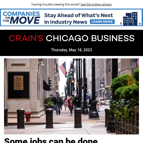 Some jobs can be done anywhere. These ones pay more in Chicago.